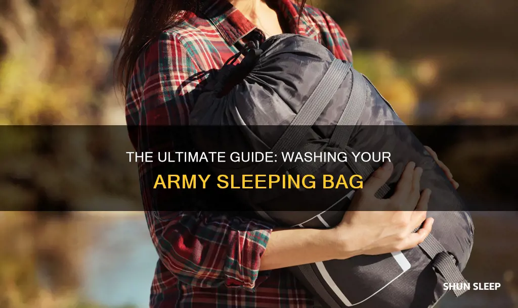 how do i wash an army sleeping bag