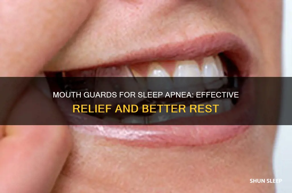how do mouth guards help sleep apnea