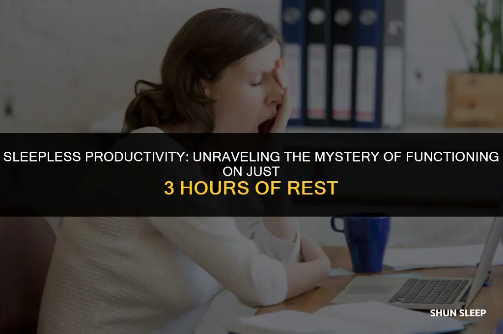 how do people function on 3 hours of sleep