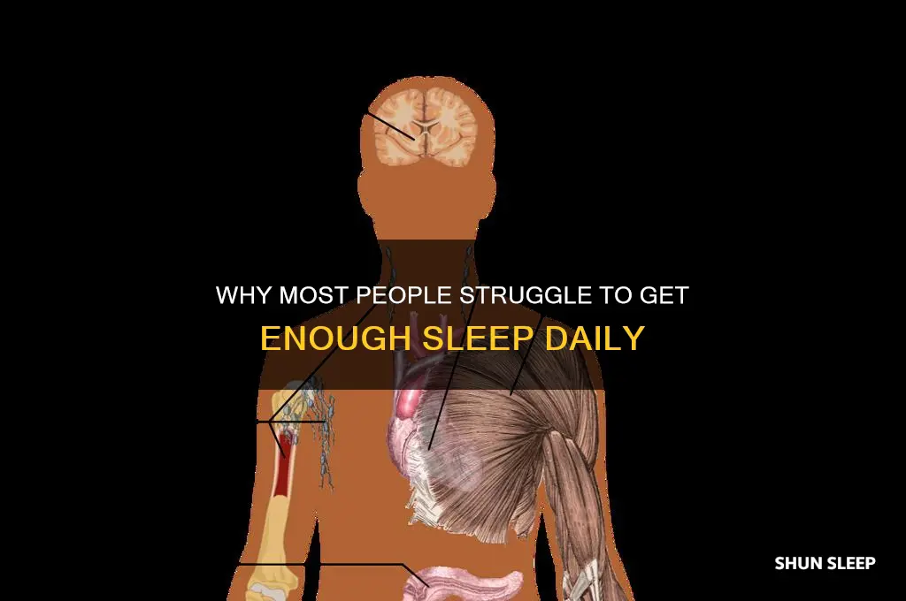 how do people usally noy get enough sleep
