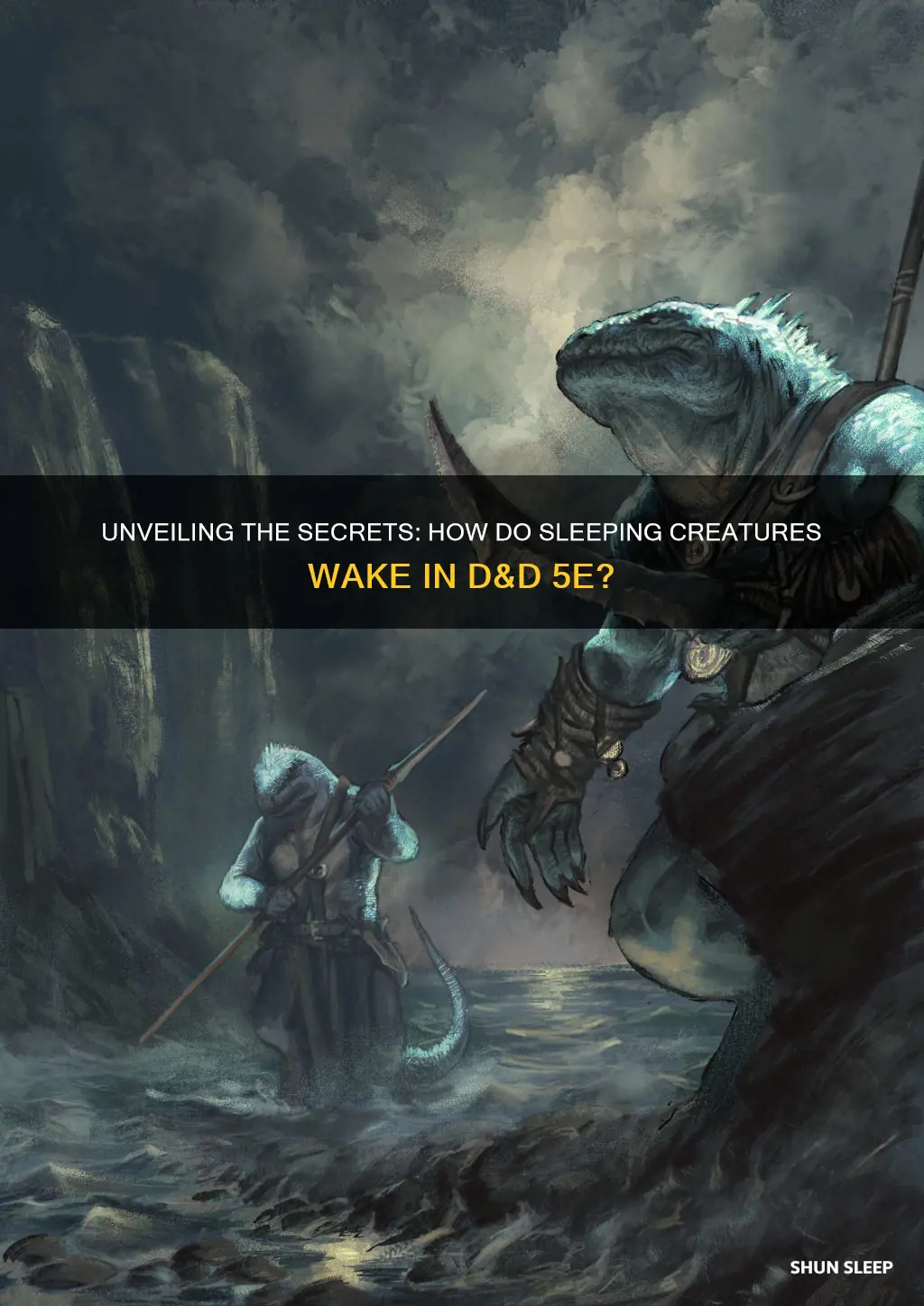 how do sleeping creatures wake 5e