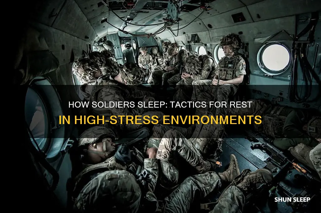 how do soldiers get to sleep