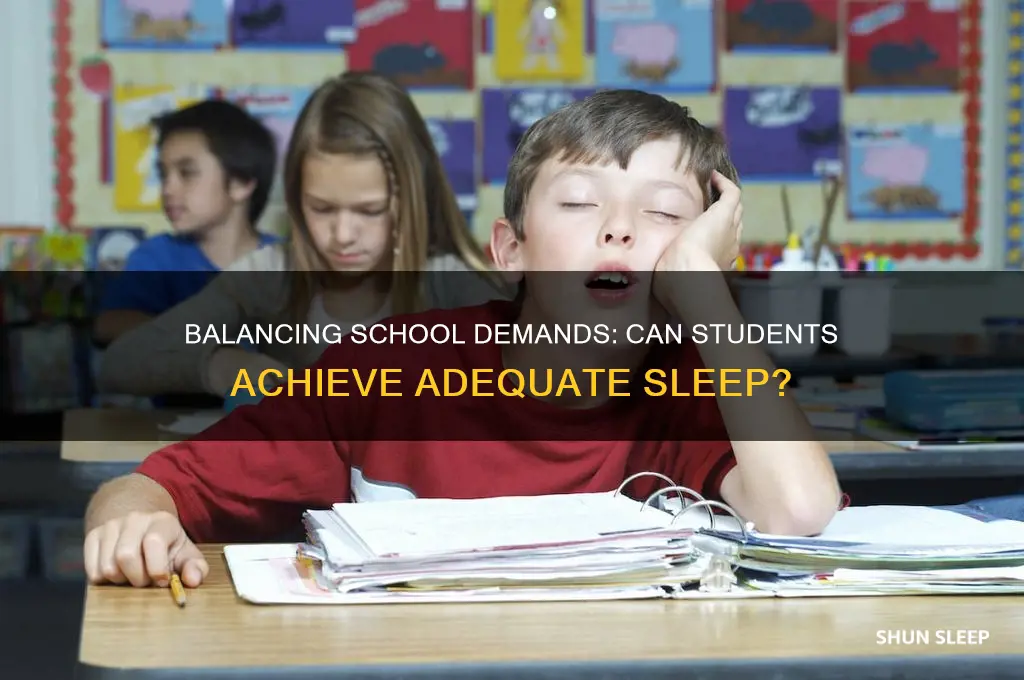how do teachers expect students to get enough sleep