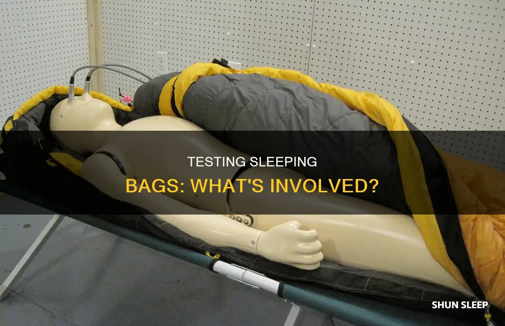 how do they test sleeping bags