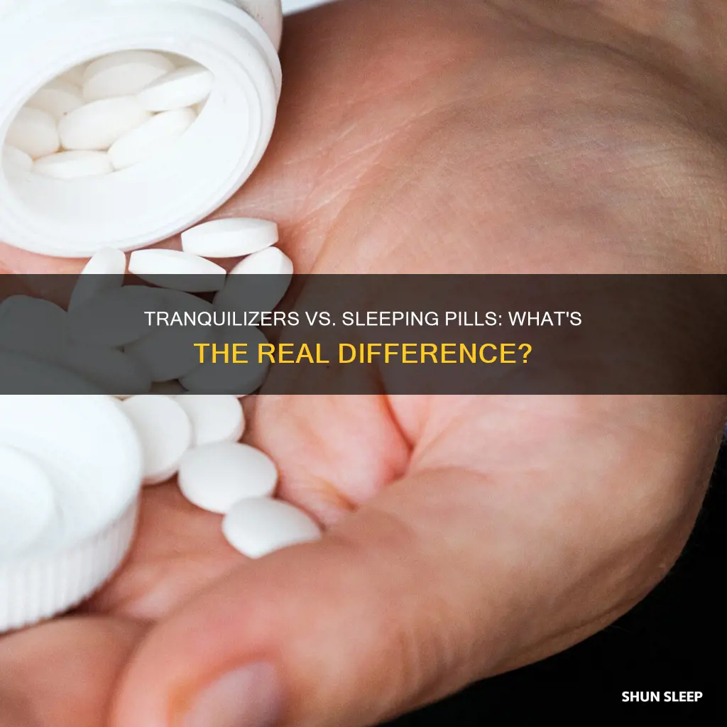 how do tranquilizers differ from sleeping pills