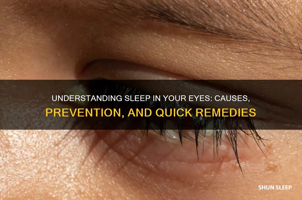 how do u get sleep in your eyes