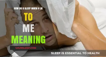 The Meaning Behind Lying and Sleepless Nights