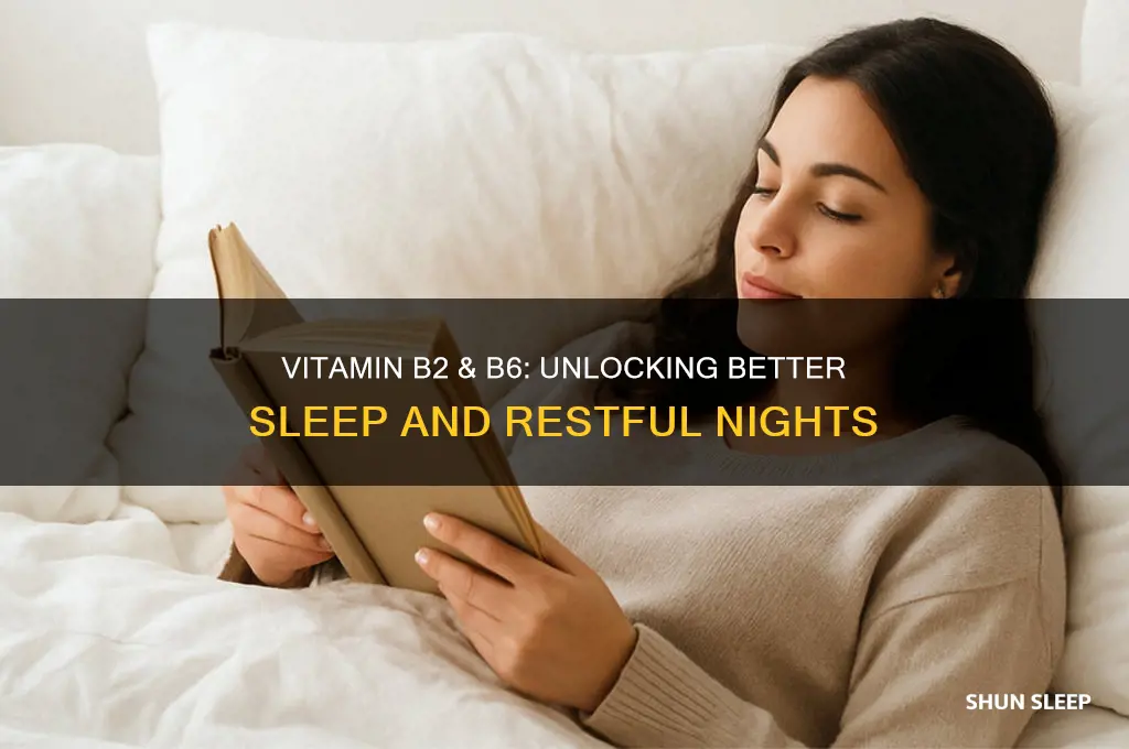 how do vitamin b2 and b6 help sleep