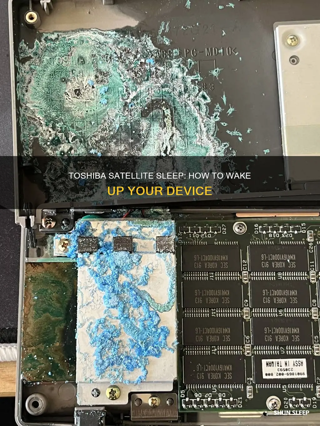 how do wake my toshiba satellit from sleep