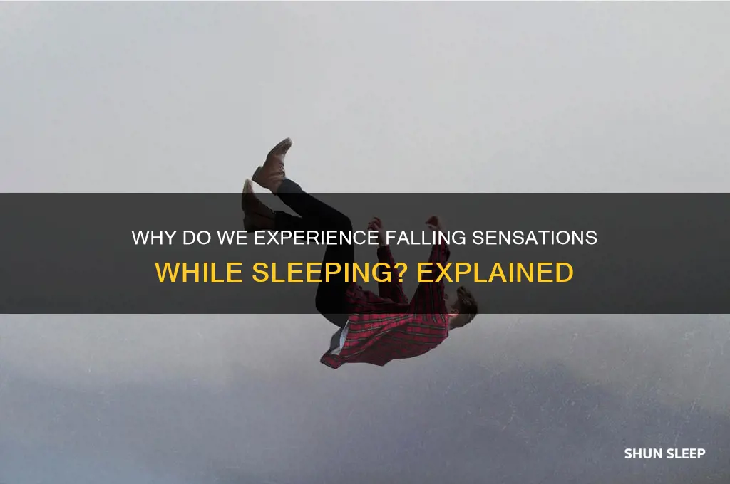 how do we get a falling sensation when sleeping