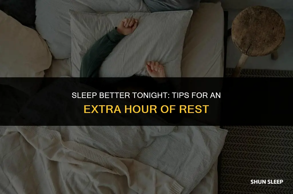 how do we get an extra hour of sleep tonight
