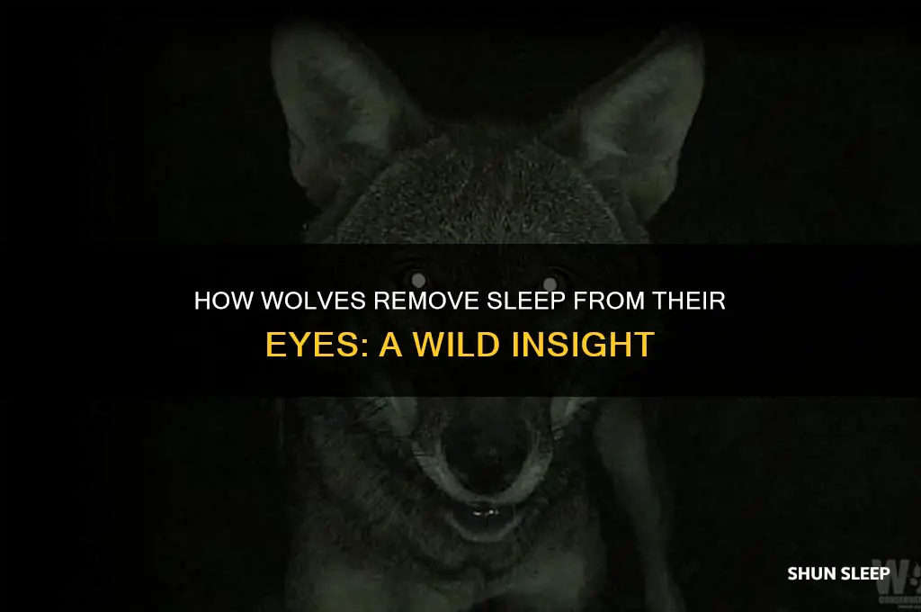 how do wolves get sleep out of eyes