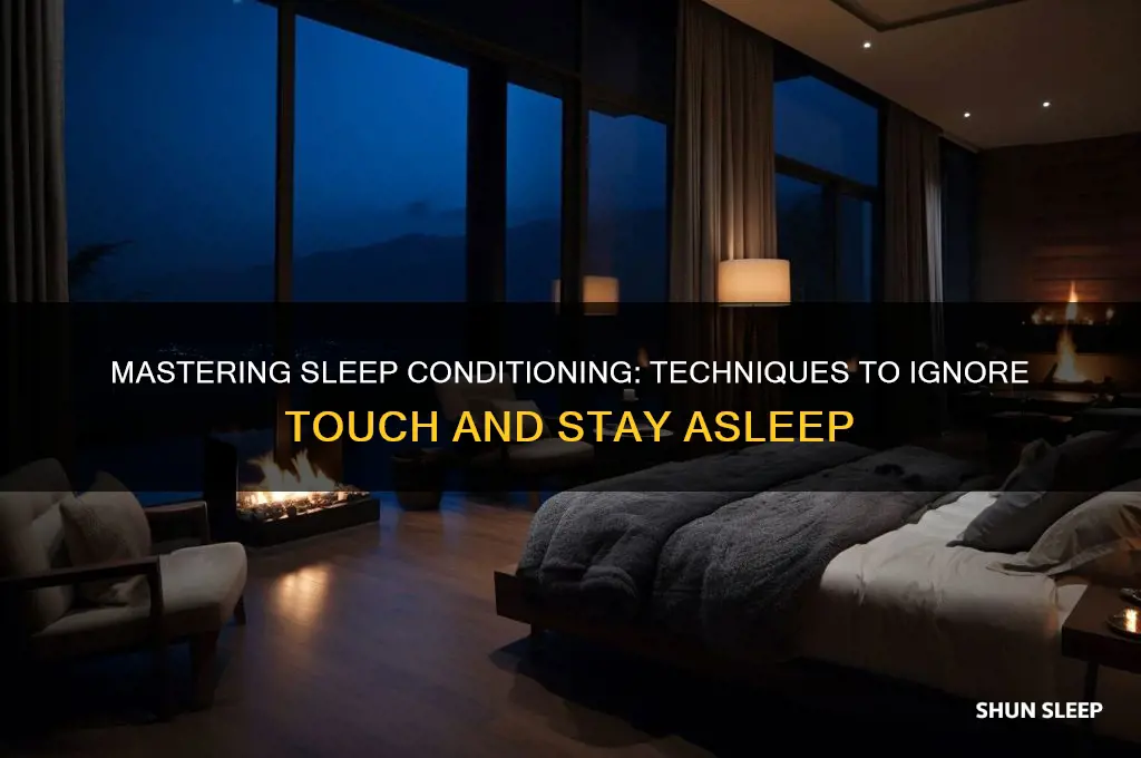 how do you condition someone to sleep through getting touched