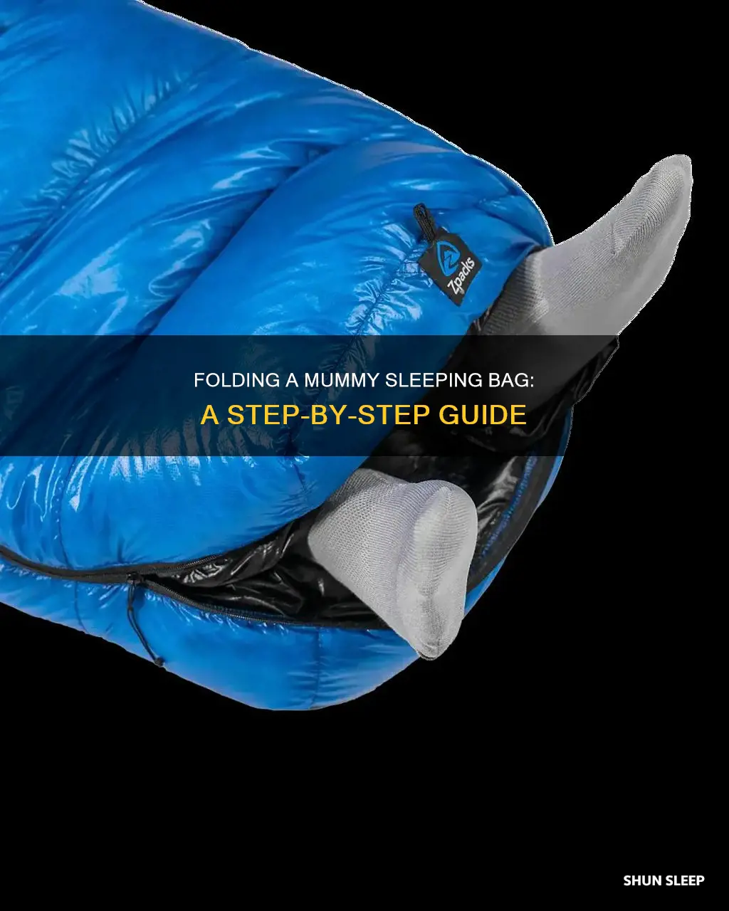 how do you fold a mummy sleeping bag