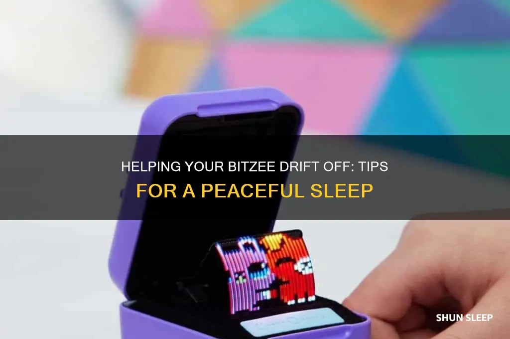 how do you get a bitzee to sleep
