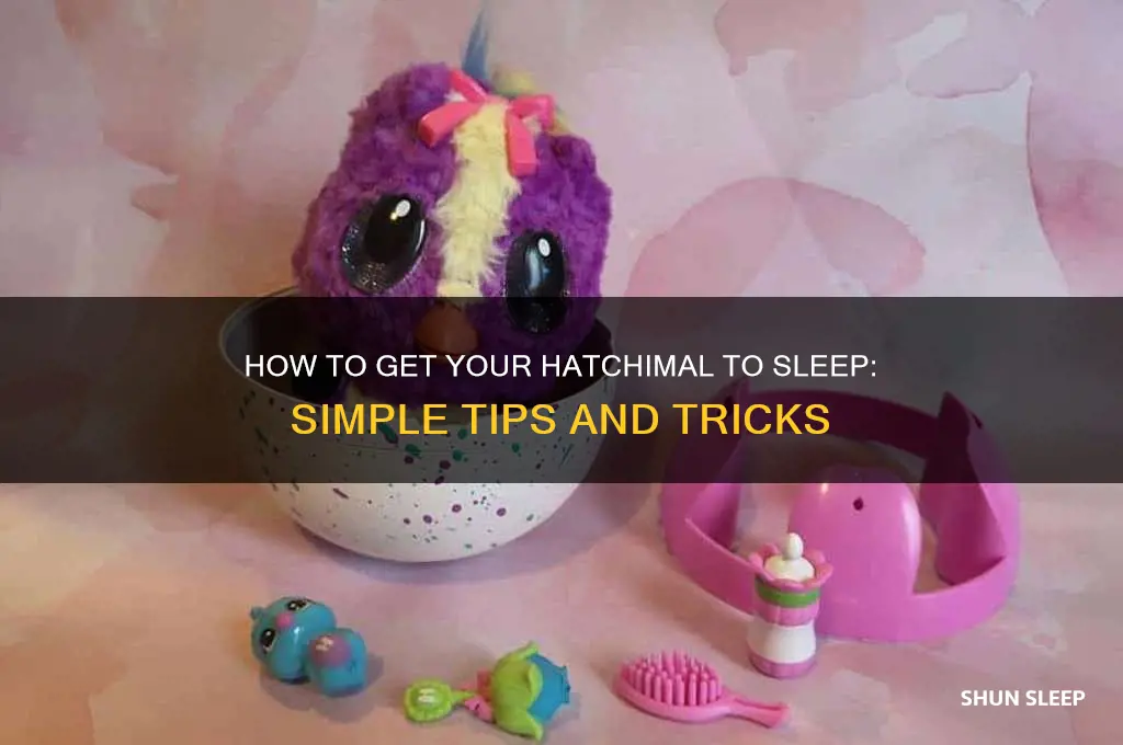 how do you get a hatchimal to sleep