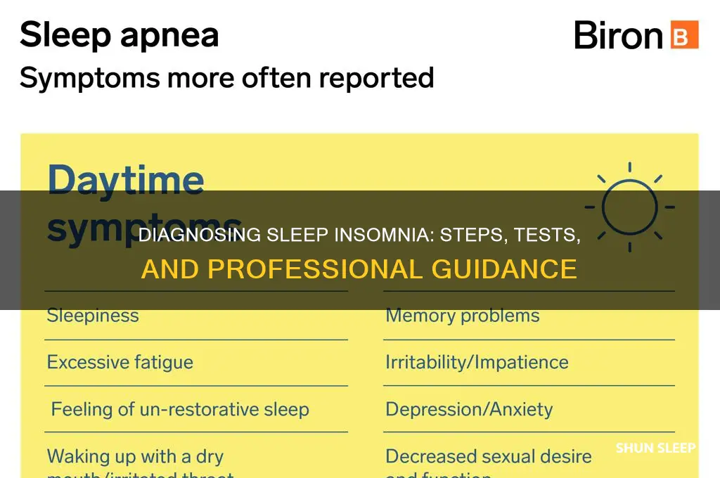 how do you get diagnosed with sleep insomnia