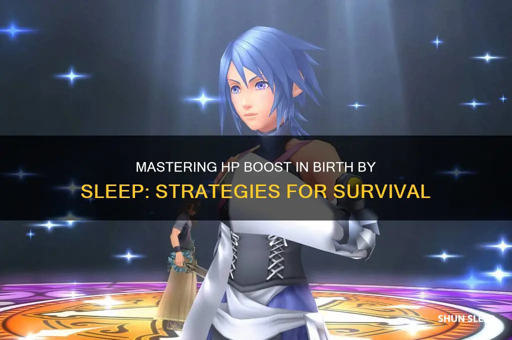 how do you get hp boost in birth by sleep