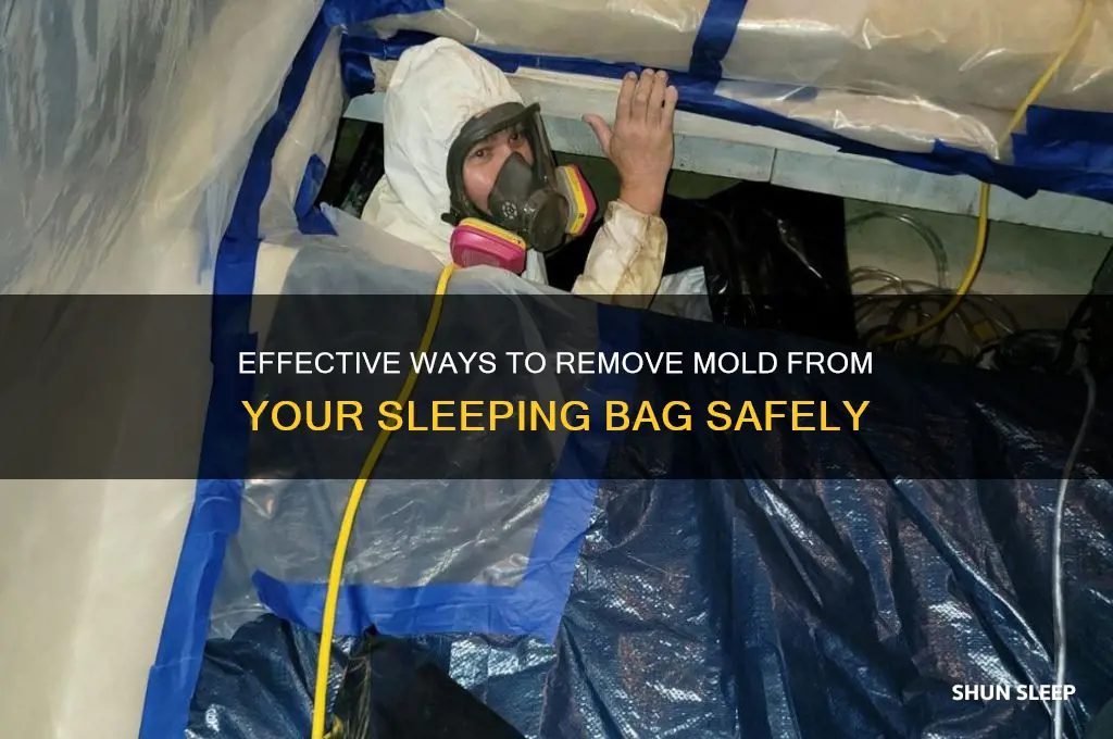 how do you get mold out of a sleeping bag