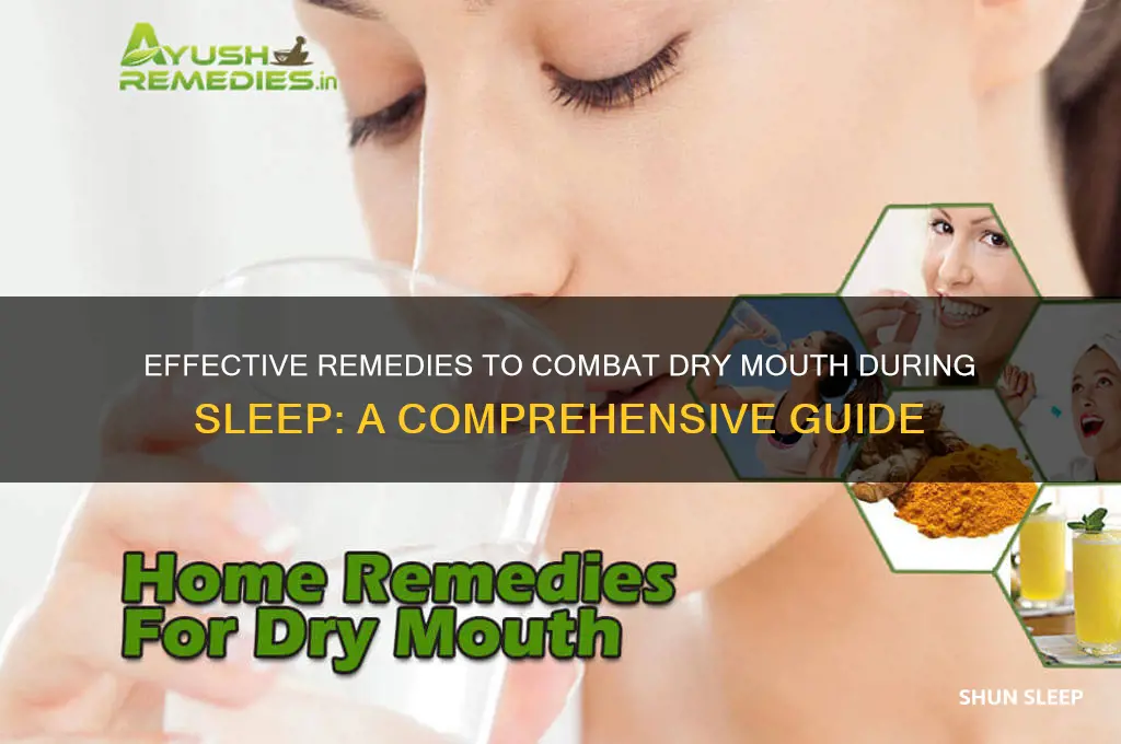 how do you get rid of dry mouth while sleeping