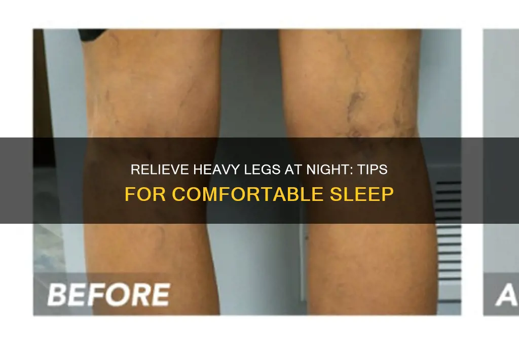 how do you get rid of heavy legs when sleeping