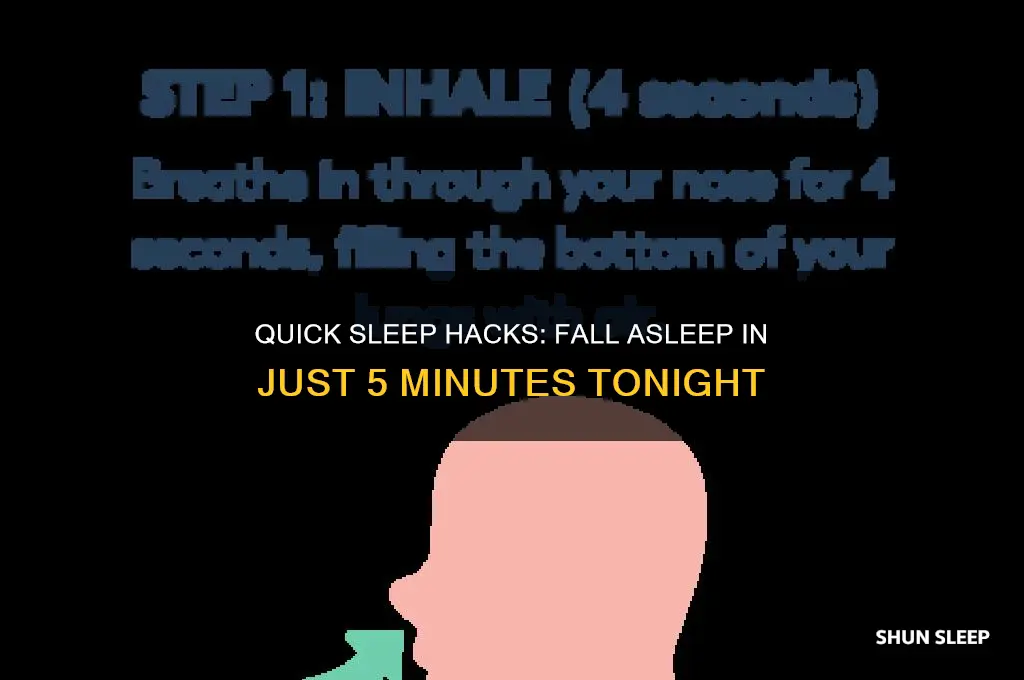 how do you get to sleep in 5 minutes