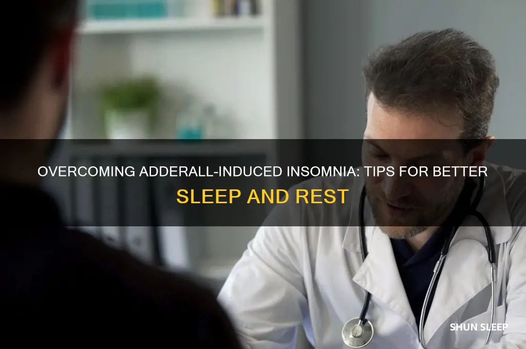 how do you get to sleep on adderall