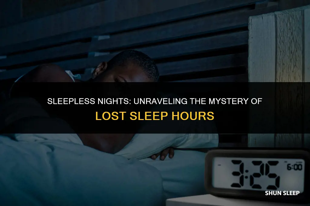 how do you lose an hour of sleep