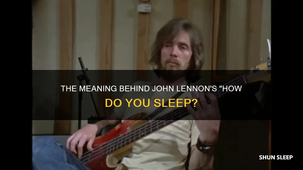 how do you sleep john lennon meaning