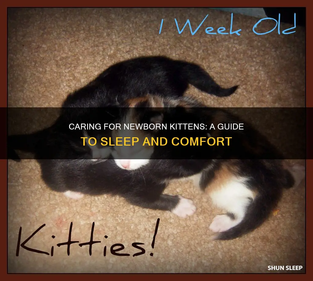 how do you sleep with a newborn kitten