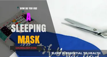 A Restful Night: Applying a Sleeping Mask