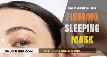 Collagen Firming Sleeping Mask: Application and Benefits