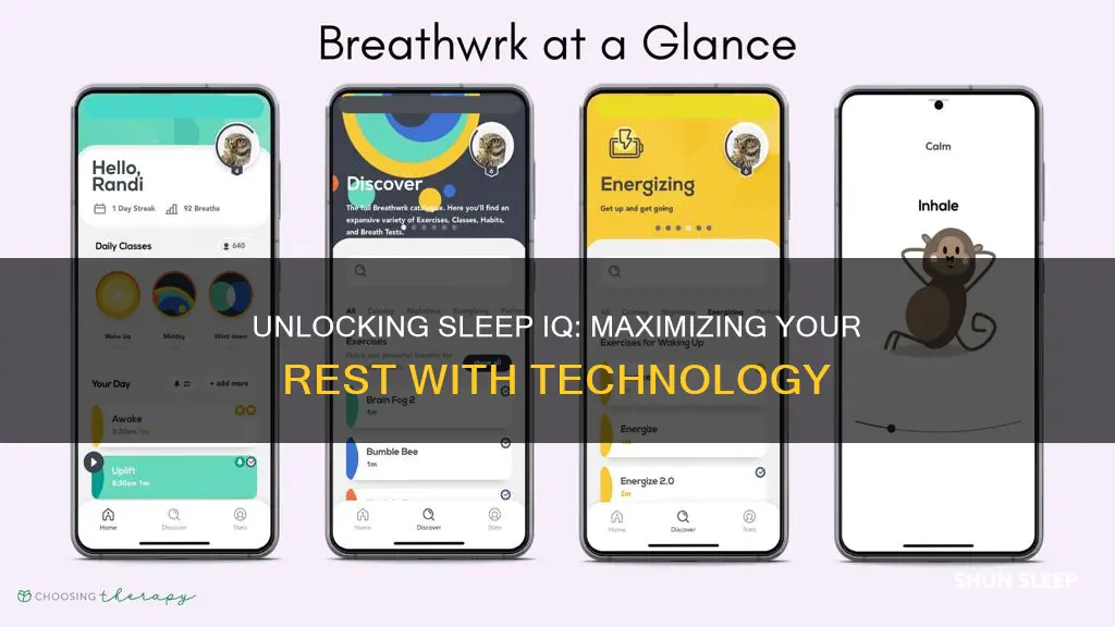 how do you use the sleep iq app