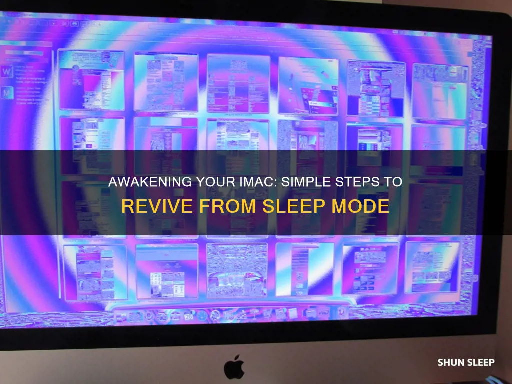 how do you wake an imac from sleep