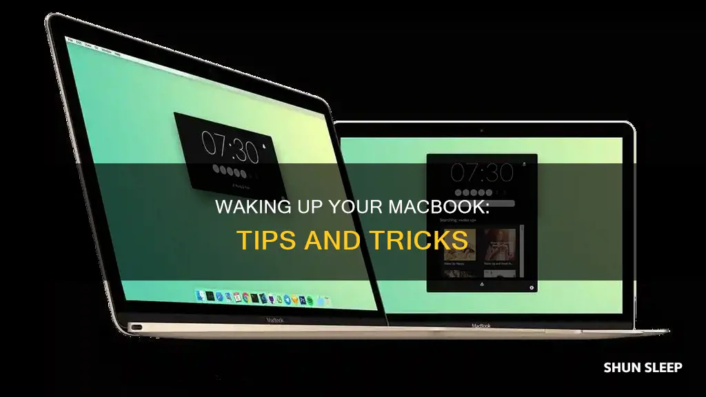 how do you wake up a sleeping macbook