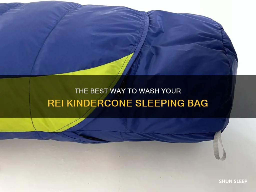 how do you wash rei kindercone sleeping bags