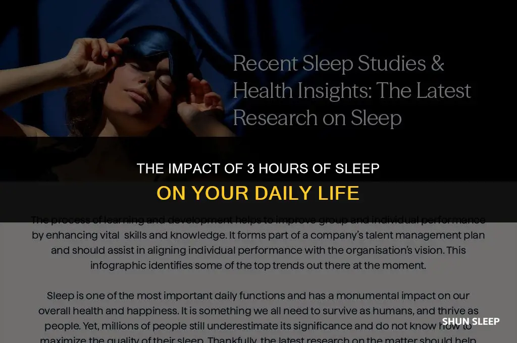 how does 3 hours of sleep affect you