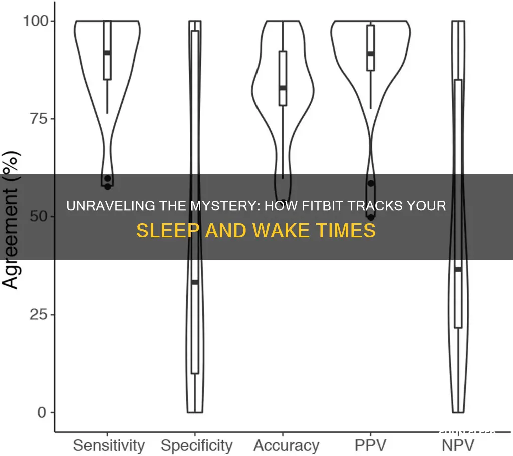 how does a fitbit calculate when you sleep or wake