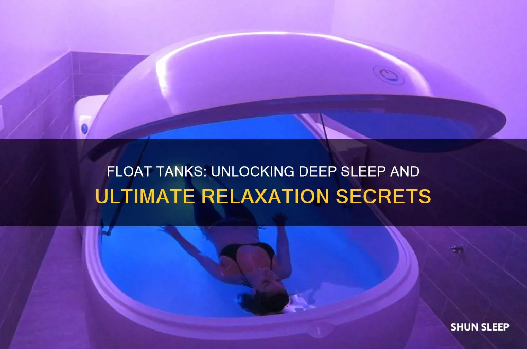 how does a float tank help you sleep