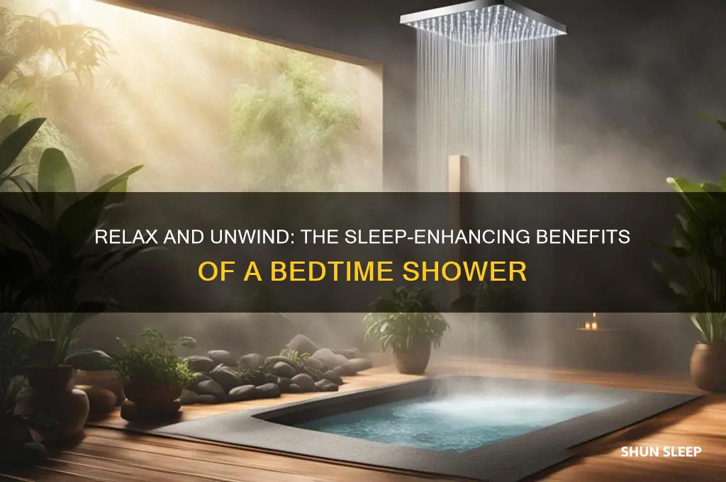 how does a shower before bed help sleep