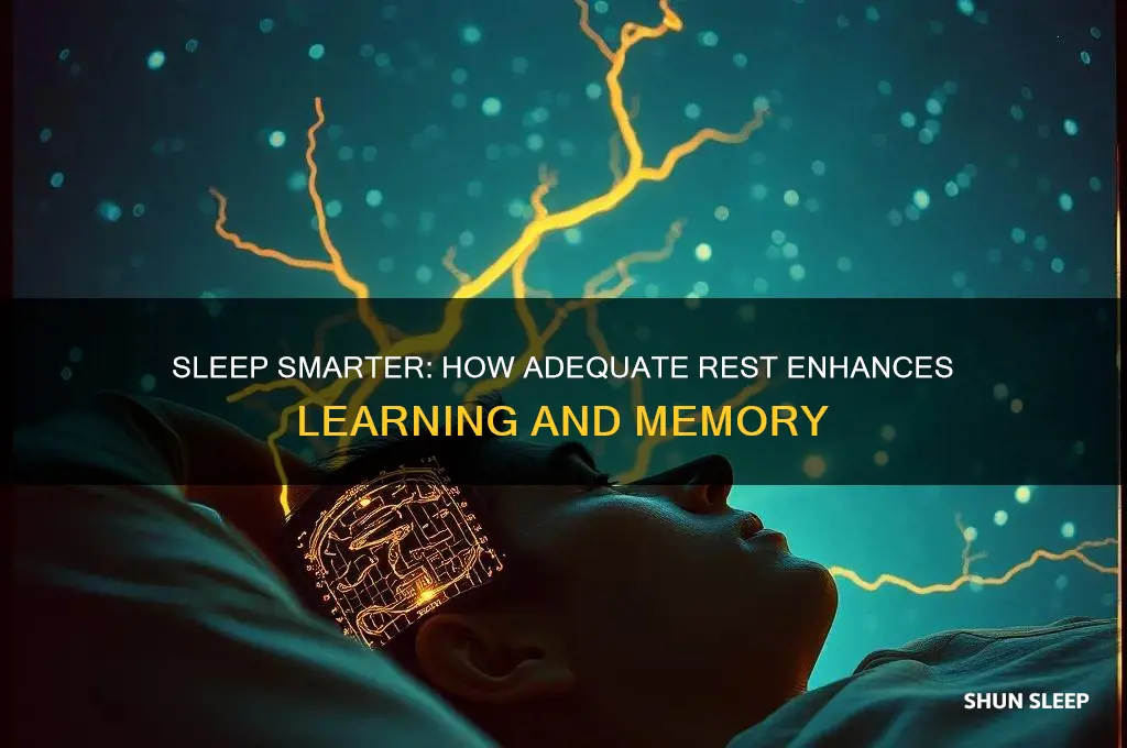 how does adequate sleep help you to learn better