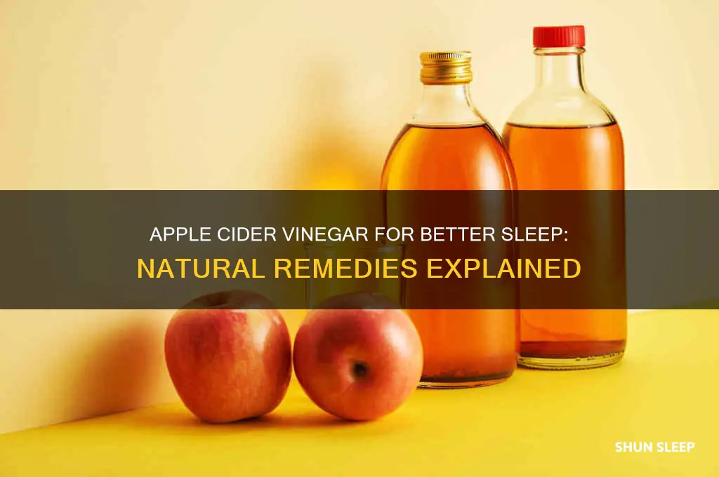 how does apple cider vinegar help you sleep