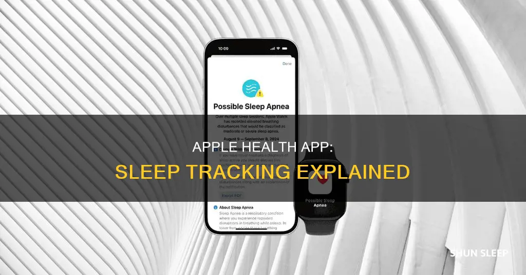 how does apple health app work sleep