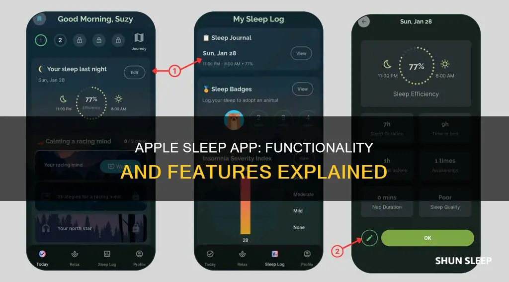 how does apple sleep app work