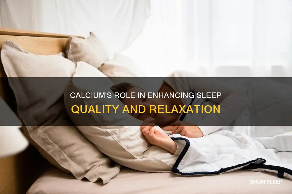 how does calcium help sleep