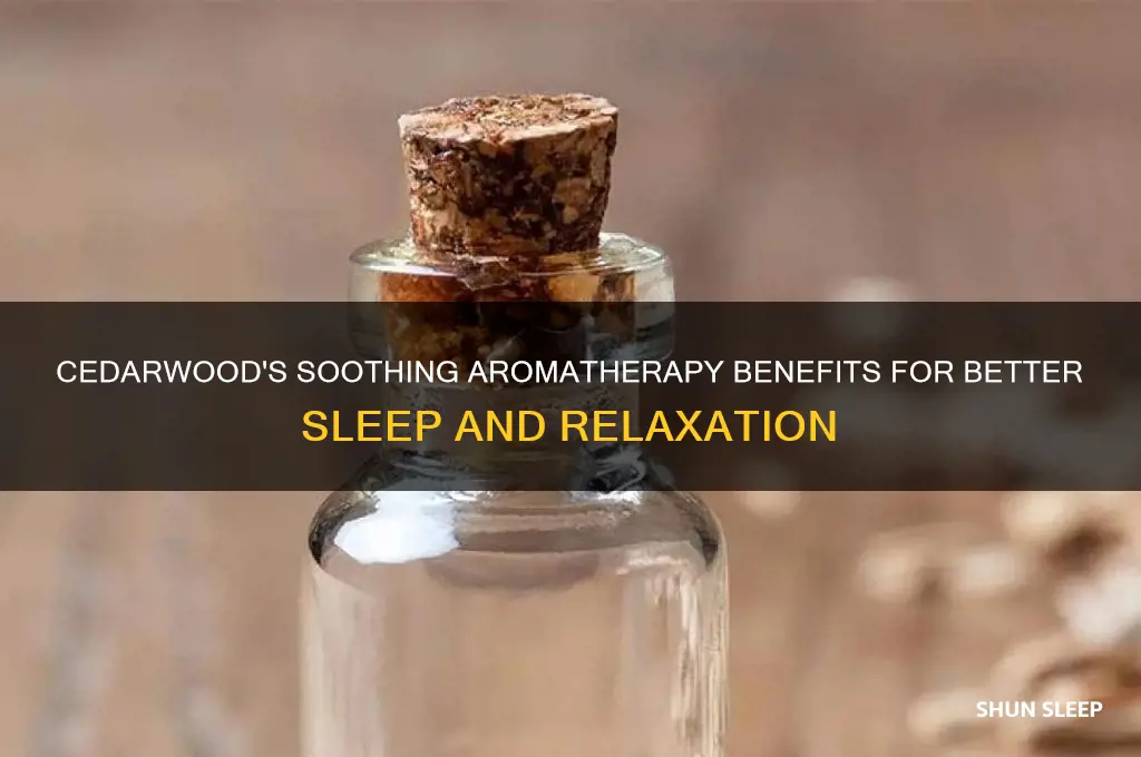 how does cedarwood help you sleep
