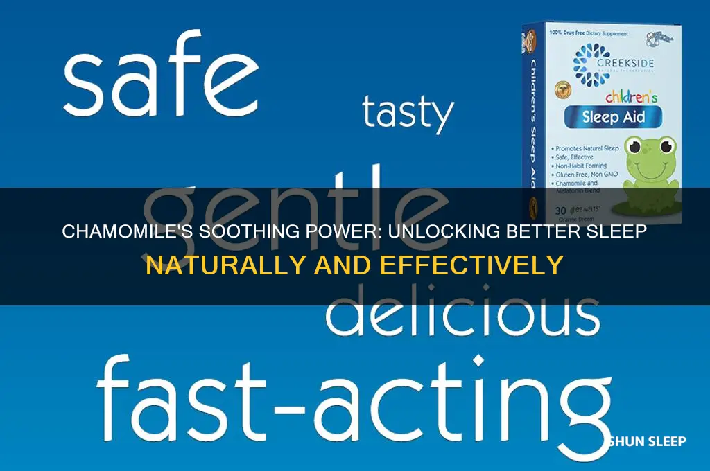 how does chamomile help you sleep