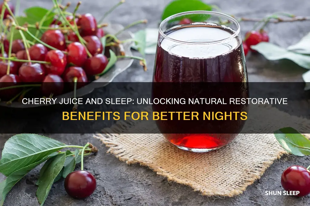 how does cherry juice help sleep