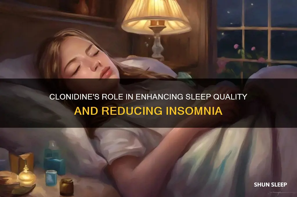 how does clonidine help with sleep