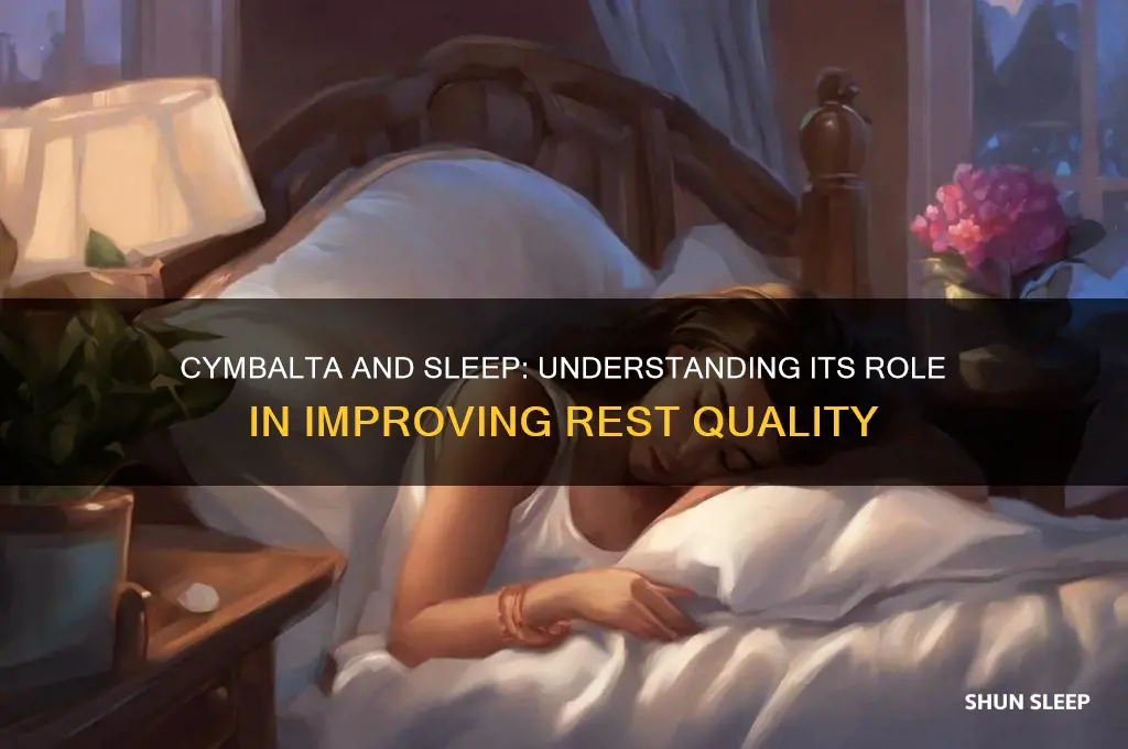 how does cymbalta help sleep